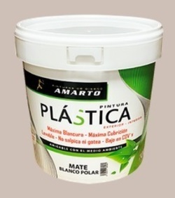 _BLANCO POLAR 14L.PINTURA PLASTICA MATE EXT./INT